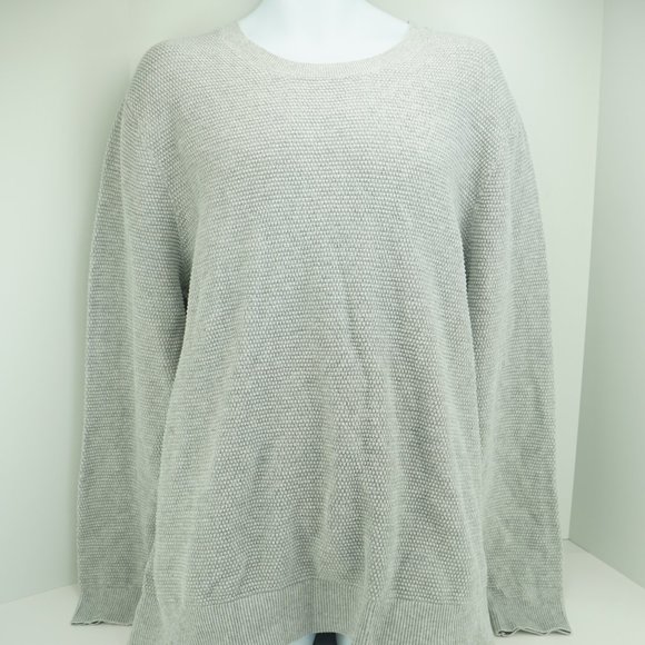 NEW Goodfellow & Co Men's Grey Crew Neck Long Sleeve Knit Sweater Size XXL - Picture 2 of 5